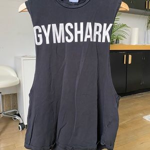 MENS GYM SHARK MUSCLE TEE